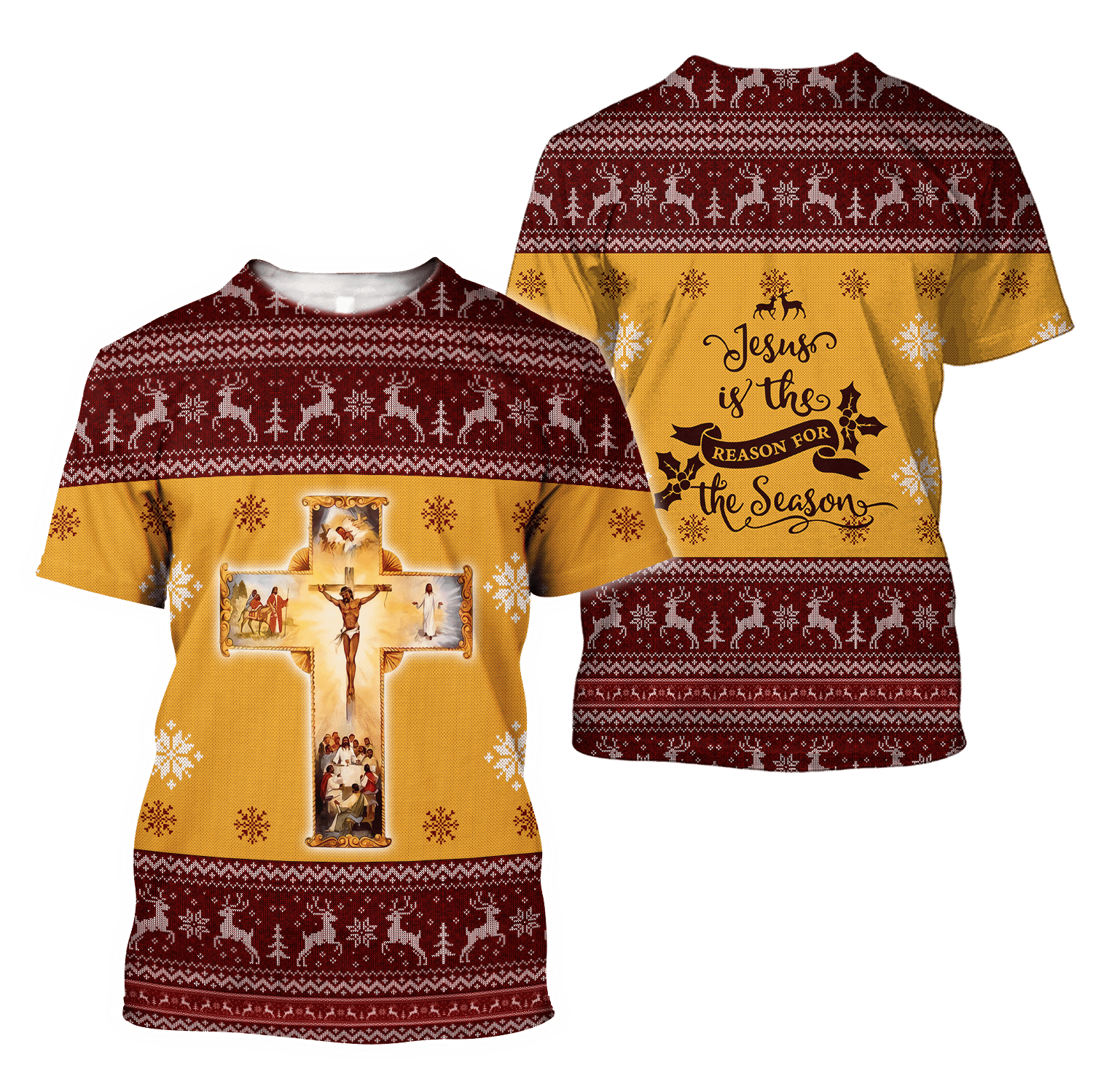 Jesus Christmas 3D All Over Printed Shirts For Men And Women Hoodie