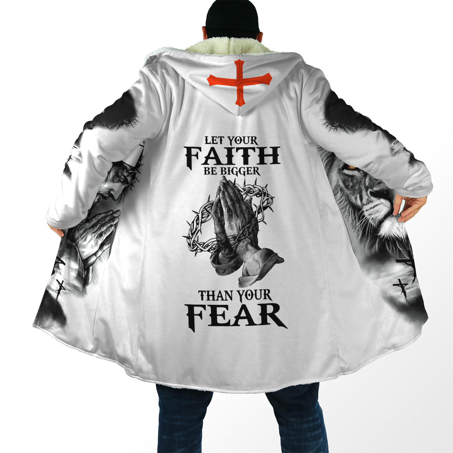 Let Your Faith Be Bigger Than Your Fear Jesus 3D All Over Printed Shirts Hoodie