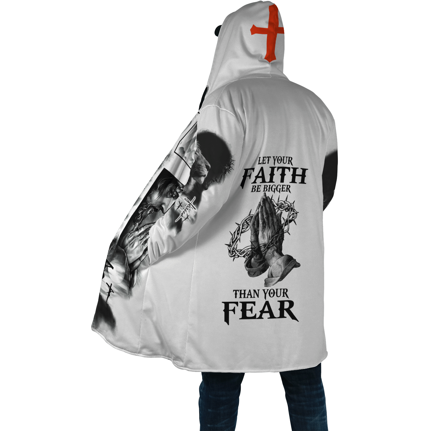 Let Your Faith Be Bigger Than Your Fear Jesus 3D All Over Printed Shirts - Amaze Style™-Apparel