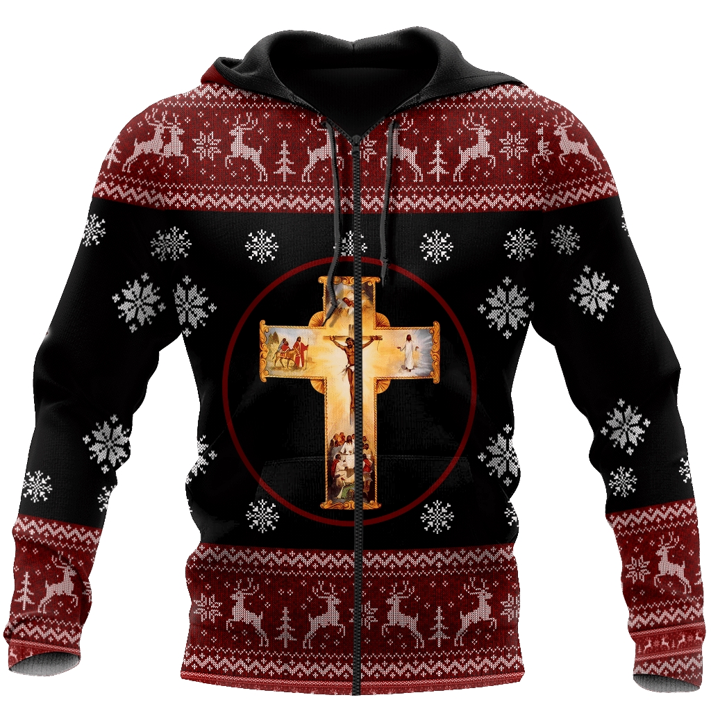 Jesus Christmas 3D All Over Printed Shirts For Men And Women Hoodie