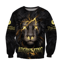 August Lion 3D All Over Printed Unisex Shirts Hoodie