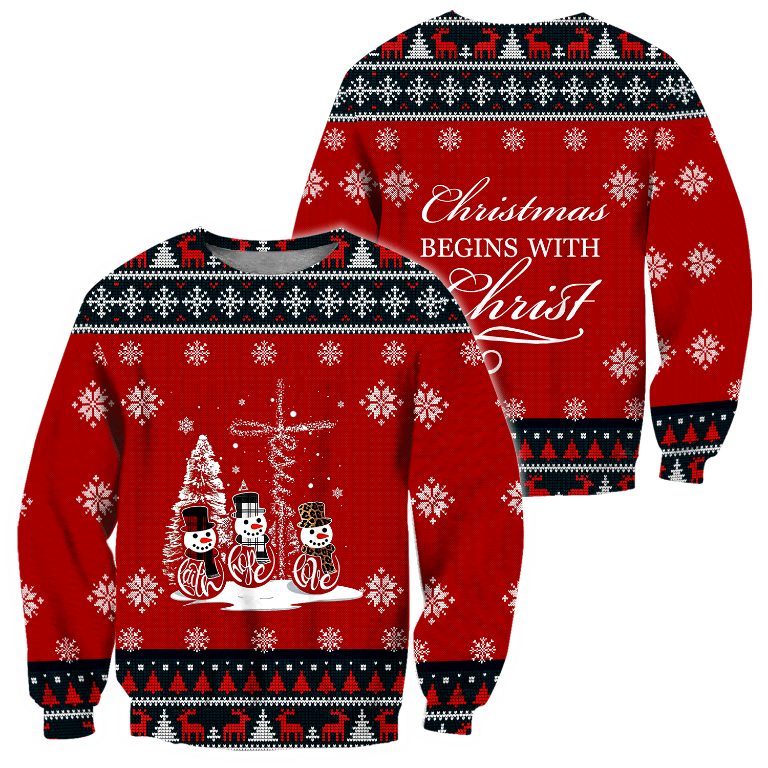 Jesus Christmas 3D All Over Printed Shirts For Men And Women Hoodie