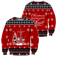 Jesus Christmas 3D All Over Printed Shirts For Men And Women Hoodie