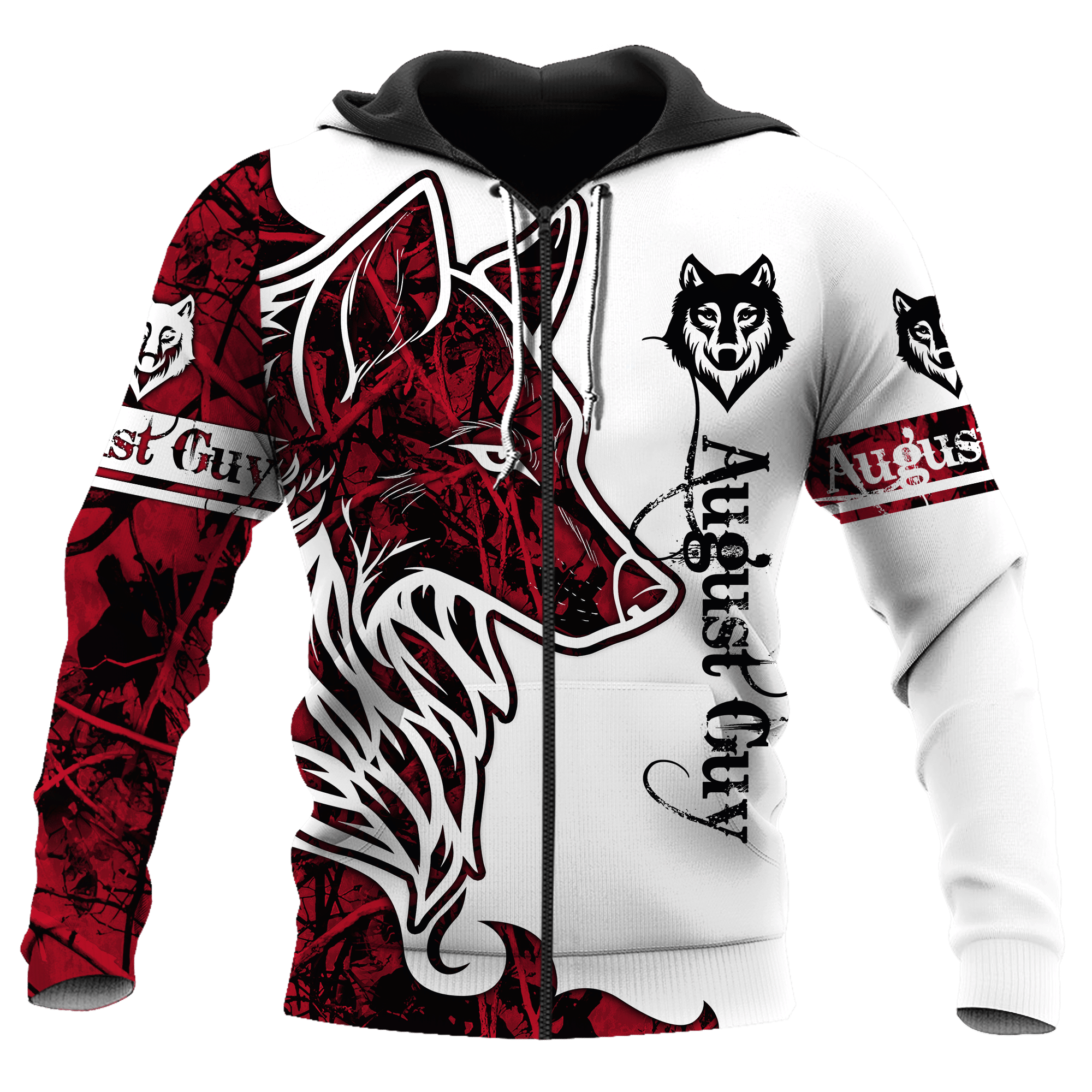 August Wolf 3D All Over Printed Shirts Hoodie