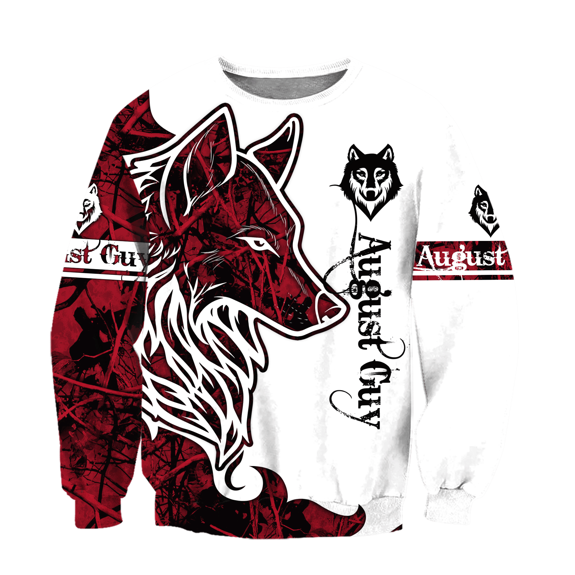 August Wolf 3D All Over Printed Shirts Hoodie