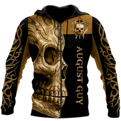 August Guy Skull 3D All Over Printed Shirts For Men And Women Hoodie