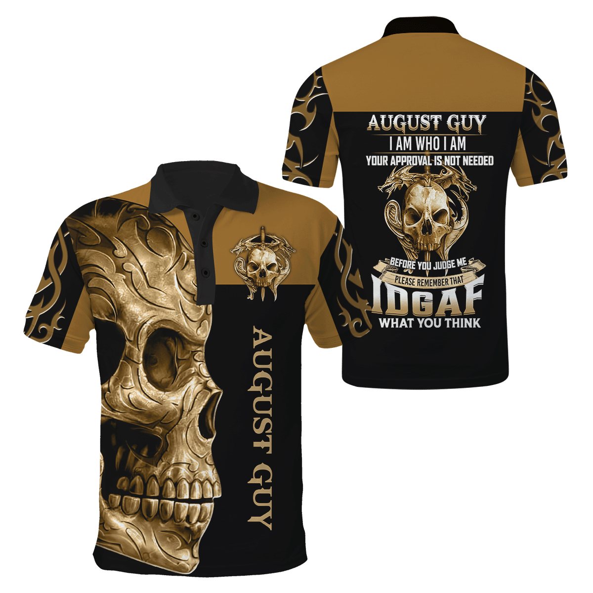 August Guy Skull 3D All Over Printed Shirts For Men And Women Hoodie