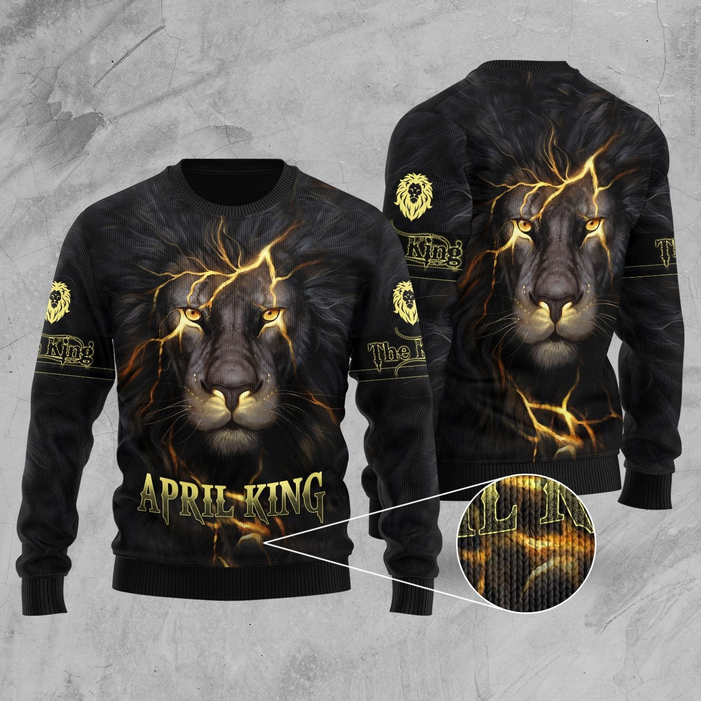 April Lion 3D All Over Printed Unisex Unisex Hoodie