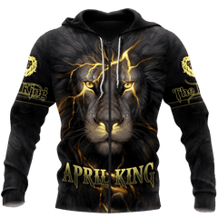 April Lion 3D All Over Printed Unisex Unisex Hoodie