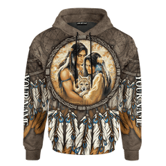 Native American Couple You And Me We Got This Native Patterns Customized 3D All Over Printed hoodie