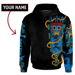 Aztec Tribal Tlaloc Macuahuitl Customized 3D All Over Printed Shirt Hoodie