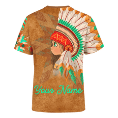 Native American Couple Indian Baby Girl Customized 3D All Over Printed hoodie