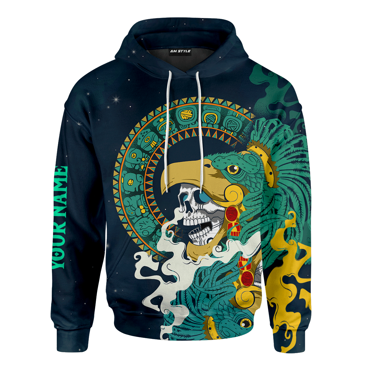 Aztec Eagle Collage Art Customized 3D All Over Printed Shirt Hoodie