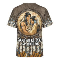 Native American Couple You And Me We Got This Native Patterns Customized 3D All Over Printed hoodie