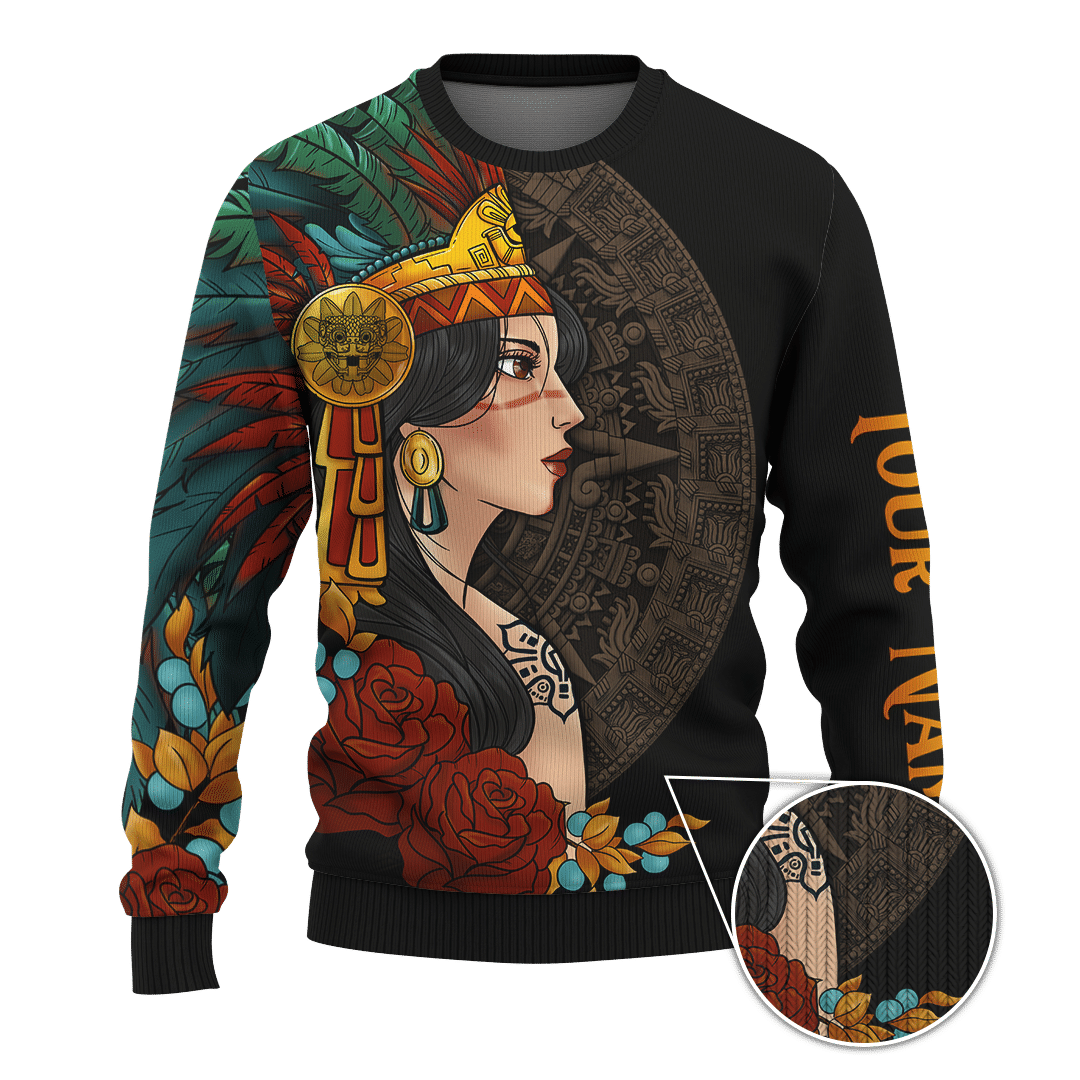 Aztec Couple You And Me We Got This Woman Customized 3D All Over print hoodie