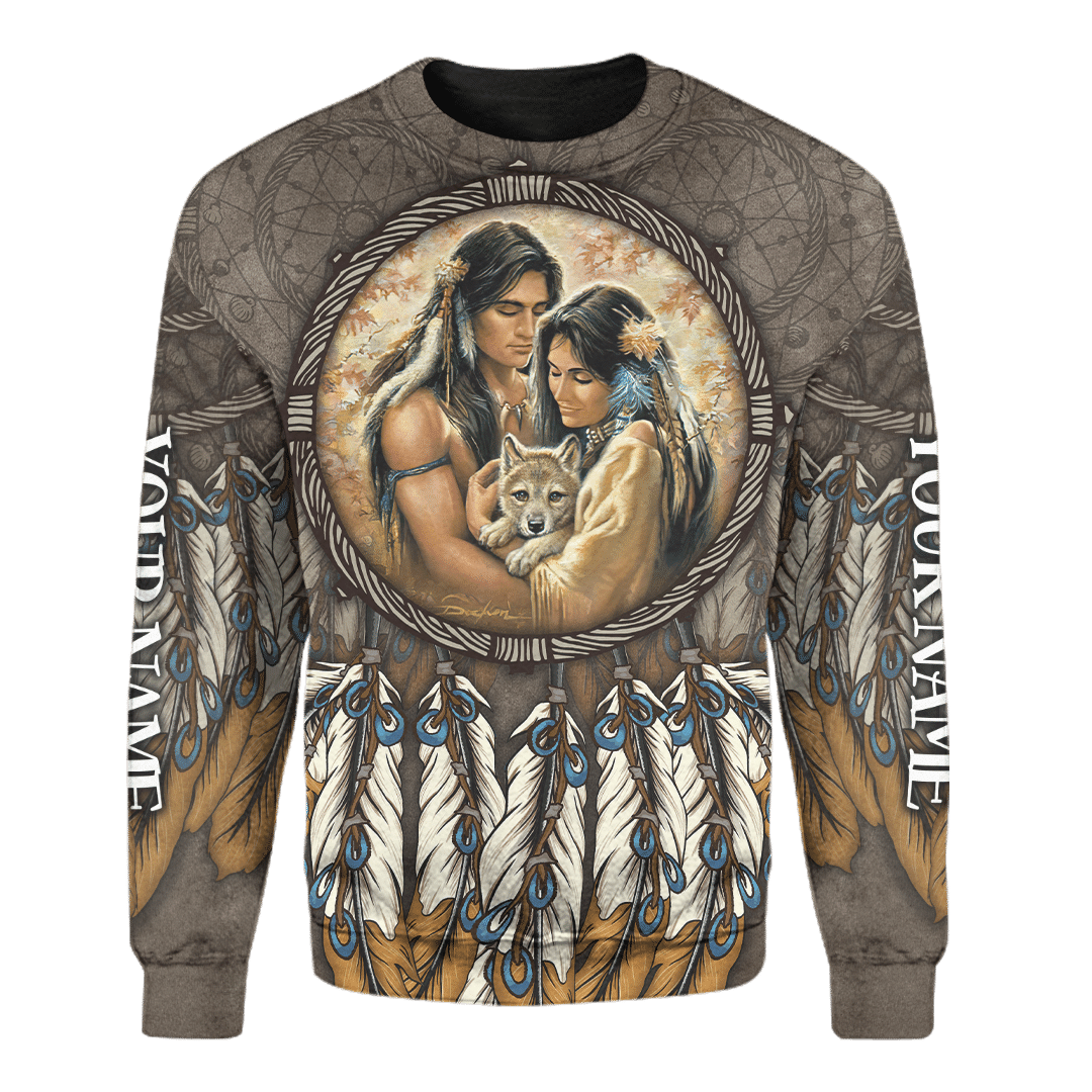 Native American Couple You And Me We Got This Native Patterns Customized 3D All Over Printed hoodie