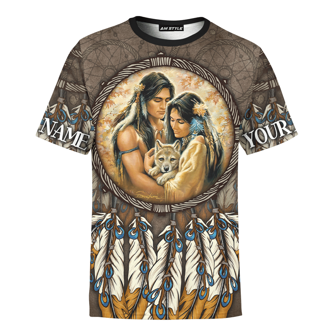 Native American Couple You And Me We Got This Native Patterns Customized 3D All Over Printed hoodie