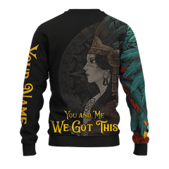 Aztec Couple You And Me We Got This Woman Customized 3D All Over print hoodie