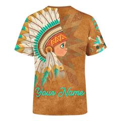 Native American Couple Indian Baby Boy Customized 3D All Over Printed hoodie