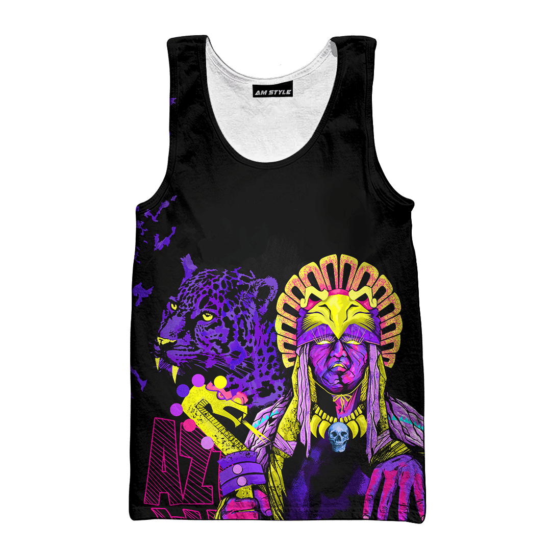 Aztec Eagle Warrior Jaguar Collage Art Customized 3D All Over Printed Shirt Hoodie