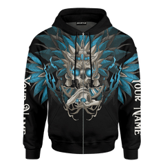 Aztec Mictlantecuhtli And Mictlancihuatl Wild And Safe Man Customized 3D All Over print hoodie