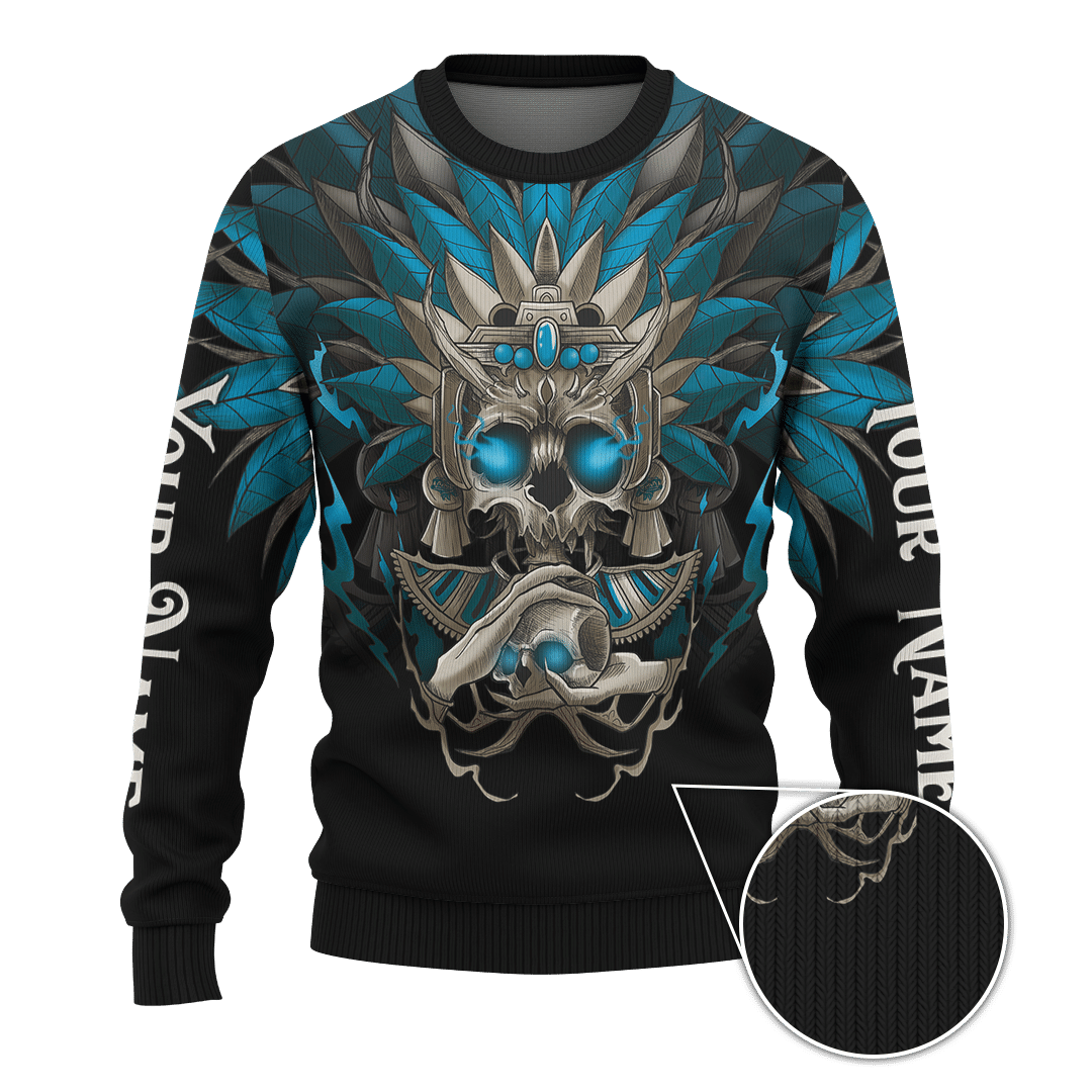 Aztec Mictlantecuhtli And Mictlancihuatl Wild And Safe Man Customized 3D All Over print hoodie