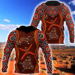 Aboriginal Naidoc Week heal the Lizard and Turtle D print shirts