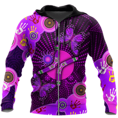 Aboriginal Naidoc Week Purple Butterflies Shirts