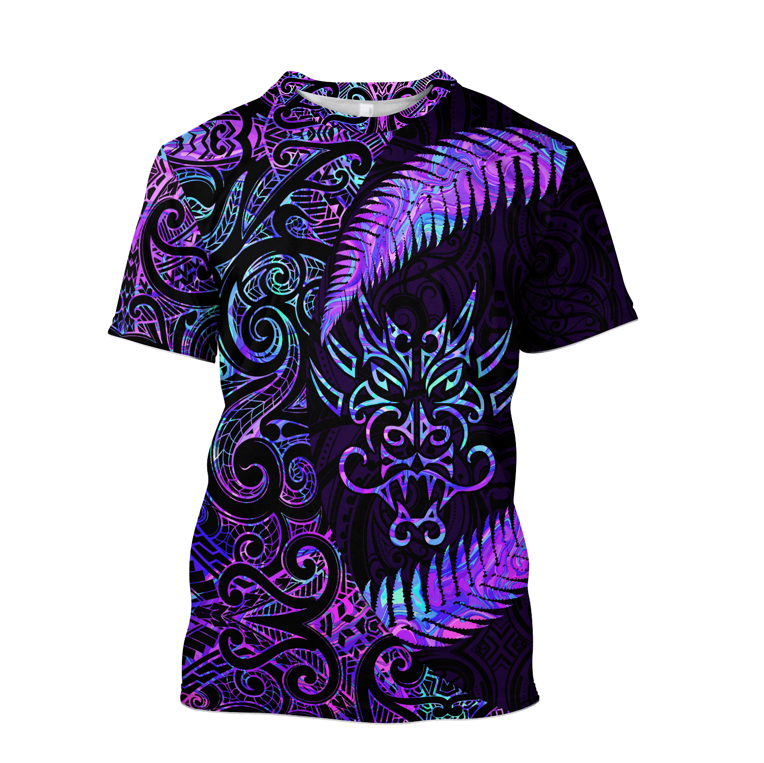 Aotearoa Dragon Paua Shell Maori Purple Unisex Shirts Tmarc Tee