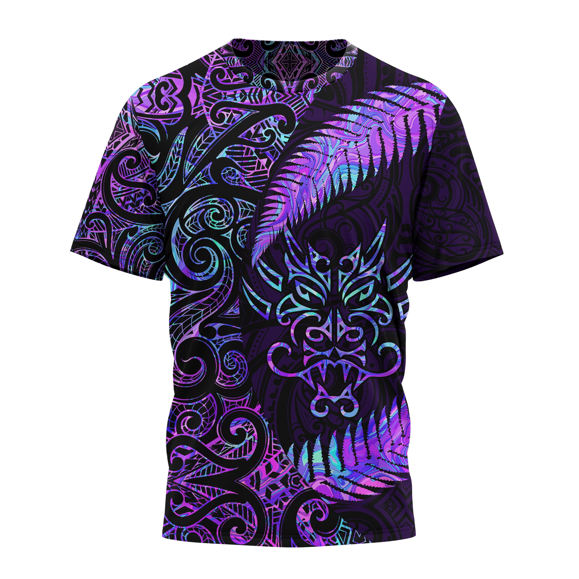 Aotearoa Dragon Paua Shell Maori Purple Unisex Shirts Tmarc Tee