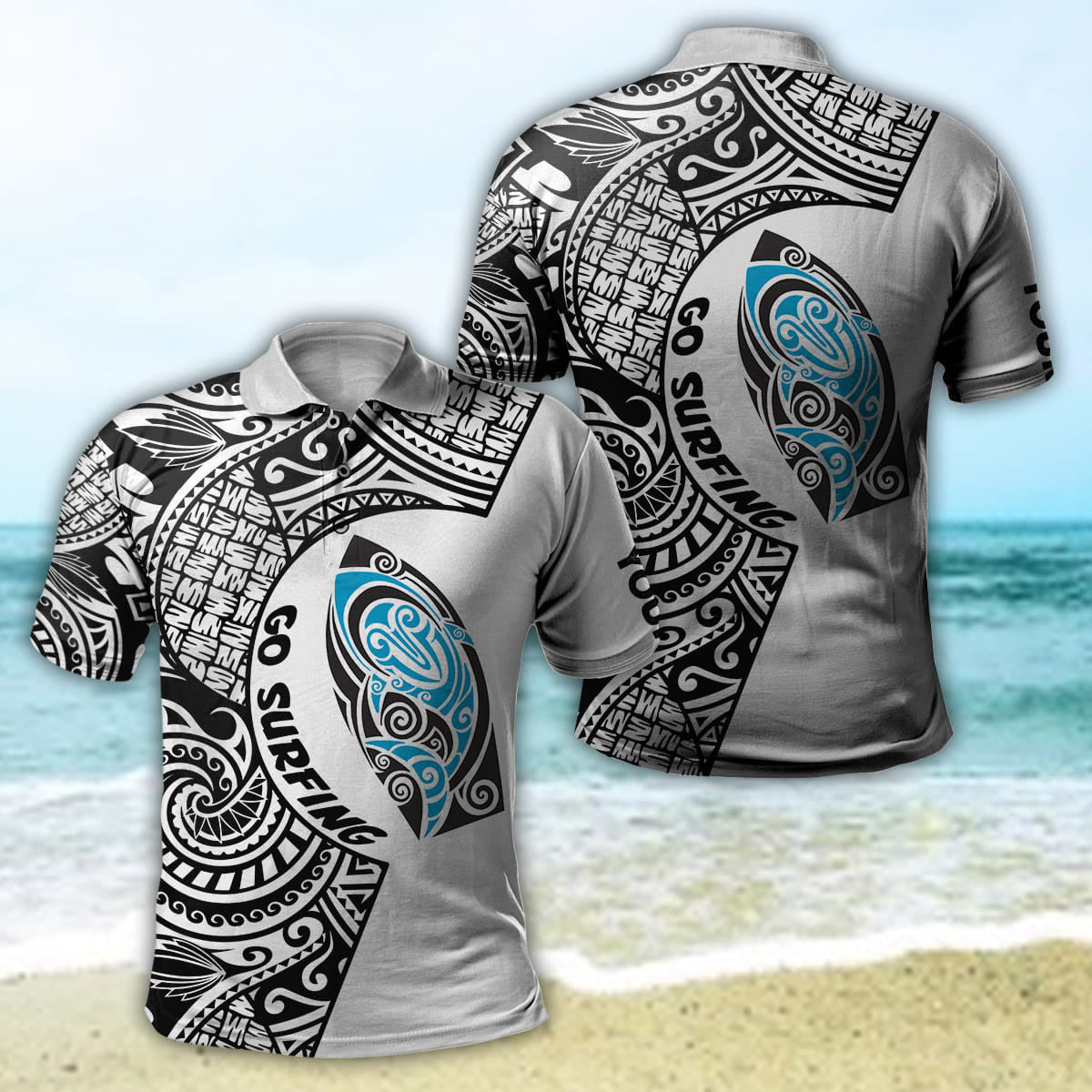 Amazing Polynesian Go Surfing Personalized Unisex Deluxe Hoodie ML