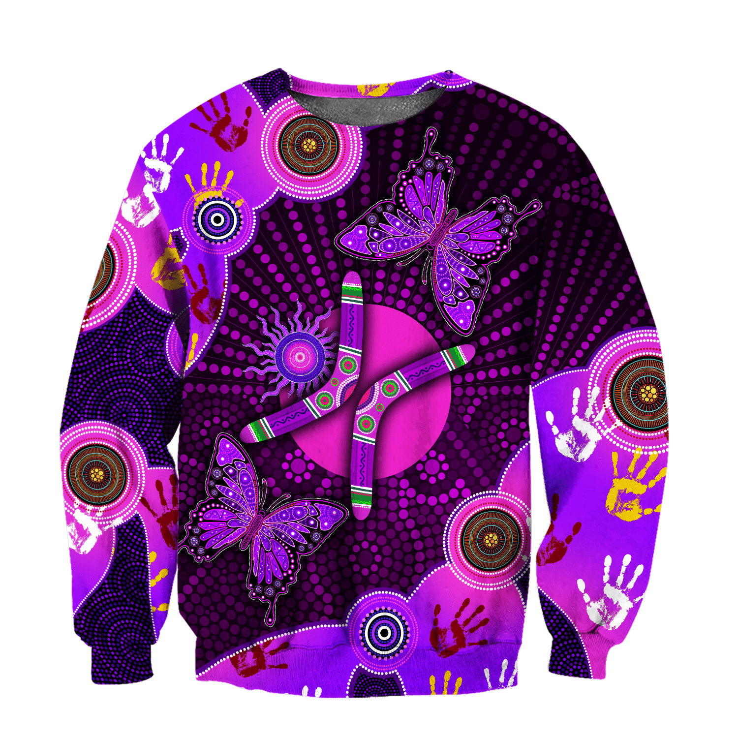 Aboriginal Naidoc Week Purple Butterflies Shirts