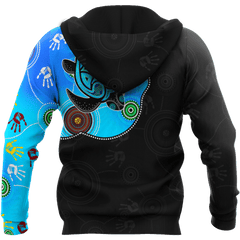 Aboriginal Art Blue Style Turtle Dreaming Paintings shirts