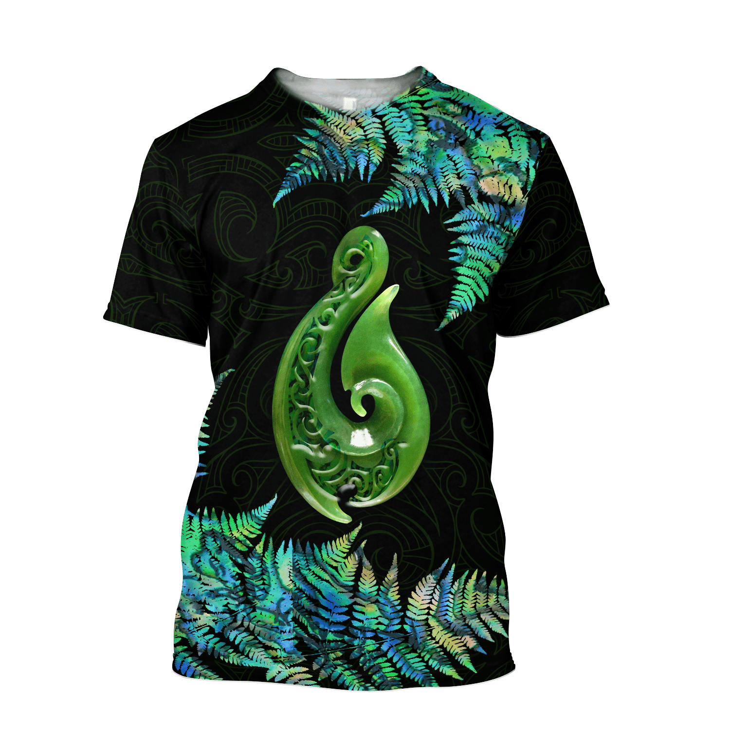 Aotearoa New Zealand Geen Maori Manaia Paua Shell Unisex Shirts Tmarc Tee