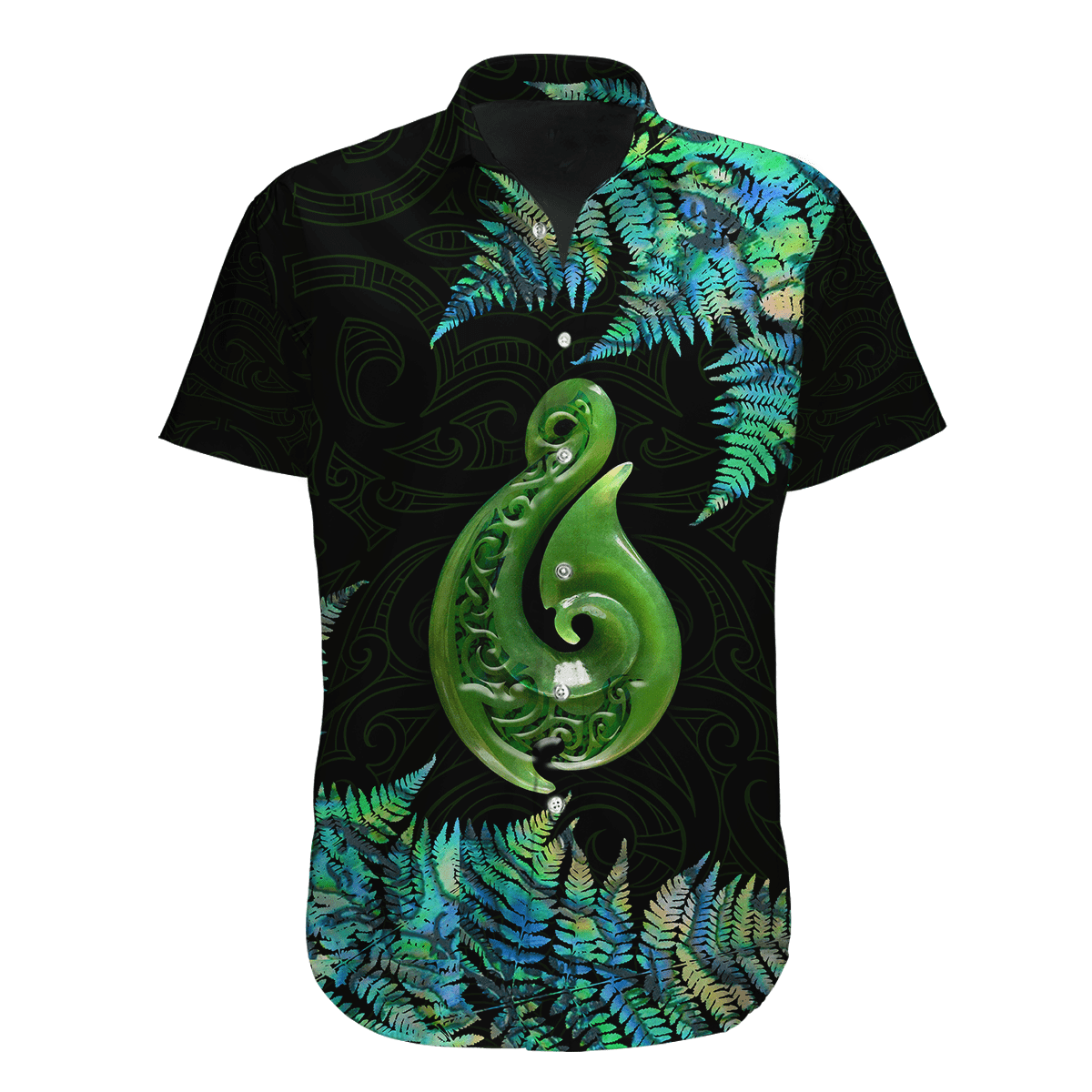 Aotearoa New Zealand Geen Maori Manaia Paua Shell Unisex Shirts Tmarc Tee