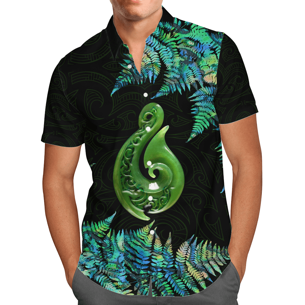 Aotearoa New Zealand Geen Maori Manaia Paua Shell Unisex Shirts Tmarc Tee