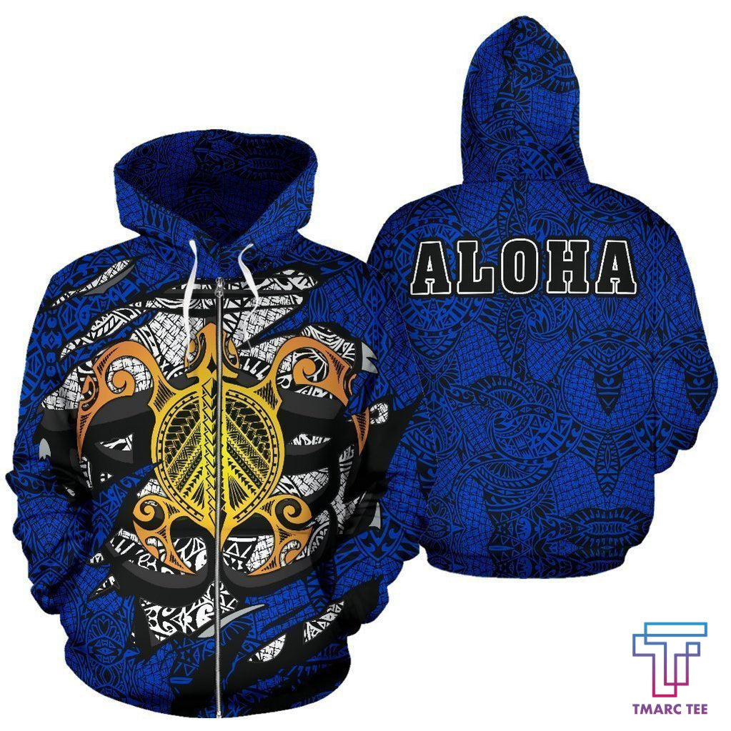 Aloha Turtle Polynesian Hoodie