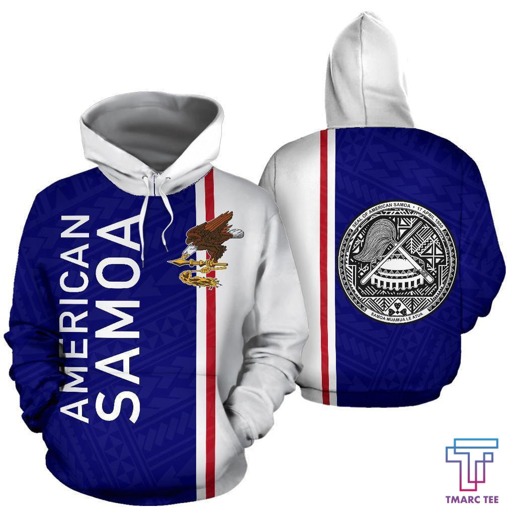 American Samoa All Over Hoodie - Straight Version - PL