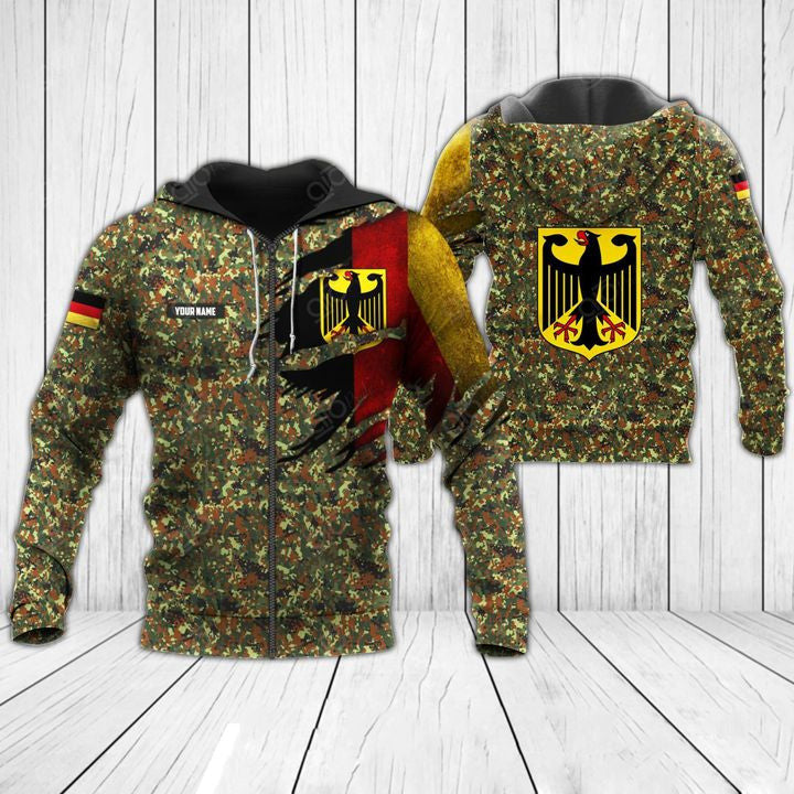 Germany Army Premium Personalized Unisex Hoodie Camo