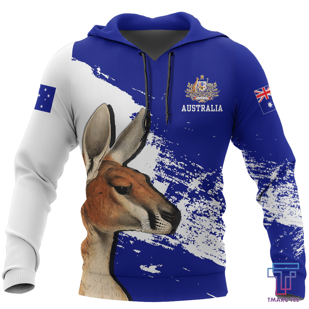 Australia Hoodie Kangaroo Painting