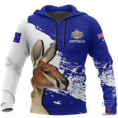 Australia Hoodie Kangaroo Painting