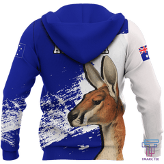 Australia Hoodie Kangaroo Painting