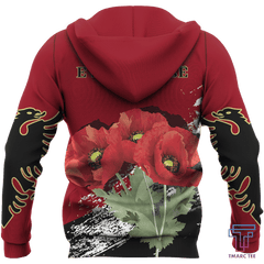 Albania - Poppy National Flower Special Hoodie NNK