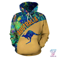 Australia Kangaroo Hoodie Opal - NNK