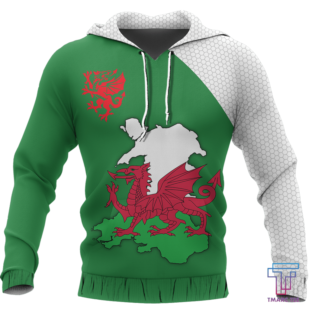 Wales Map Special Pullover Hoodie PL