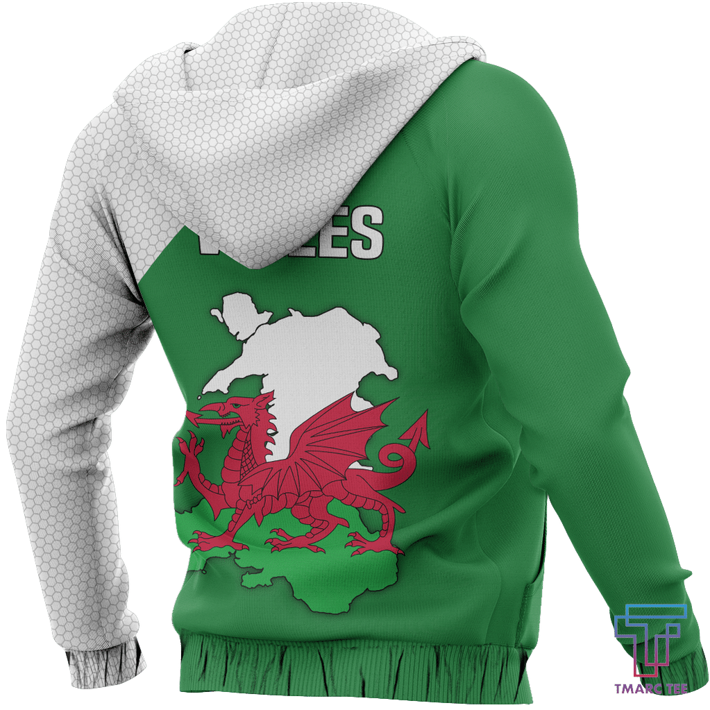 Wales Map Special Pullover Hoodie PL