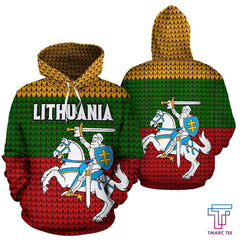 Lithuania Hoodie Knitted Flag