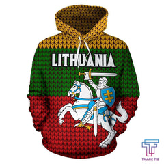 Lithuania Hoodie Knitted Flag