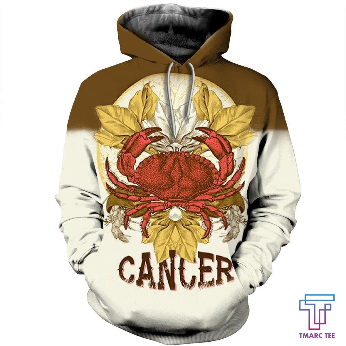 D ALL OVER PRINTED CANCER ZODIAC HOODIE NTH