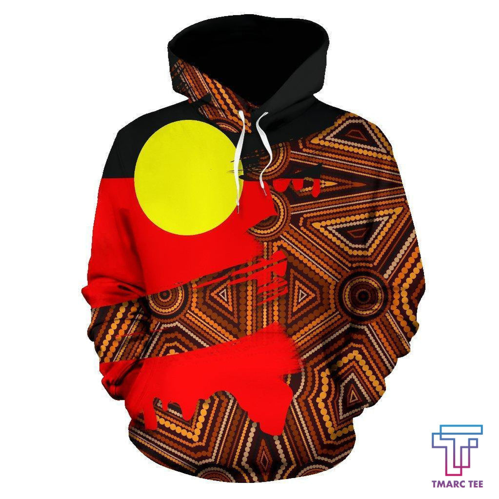 Aboriginal Flag And Pattern Hoodie MP